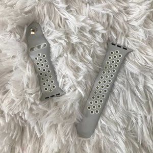 Grey and White Apple Watch Series 1 Band